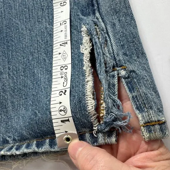 Cruel Girl Low Rise Bootcut Jeans Mid Wash Distressed 13R Rodeo Grunge - Picture 6 of 16